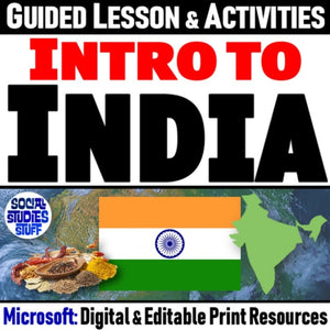 Intro to India Lesson & South Asia Map Activities - Microsoft Digital Resources