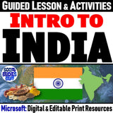 Intro to India Lesson & South Asia Map Activities - Microsoft Digital Resources