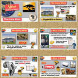 The Ivory Wars Poaching Lesson & Africa Geography Activities - MS Digital Resources