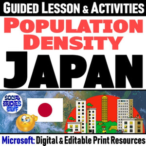 High Population Density in Japan Lesson - East Asia Geography - MS Digital Resources