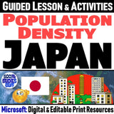 High Population Density in Japan Lesson - East Asia Geography - MS Digital Resources