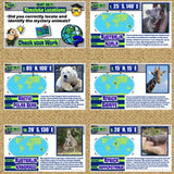 FUN Latitude and Longitude Activity - World Map Skills Practice - MS Digital Resources