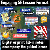 Limited vs. Unlimited Government Lesson & Activities - Google Digital Resources