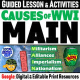 MAIN Causes World War I Lesson & WWI Intro Activities - Google Digital Resources