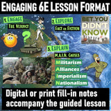 MAIN Causes World War I Lesson & WWI Intro Activities - Google Digital Resources