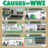 Causes of World War I Lesson - WWI Simulation & Foldable | Print & Digital