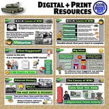 Causes of World War I Lesson - WWI Simulation & Foldable | Print & Digital