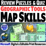 Map Skills Vocabulary Puzzle & World Geography Quiz - Microsoft Digital Resources