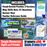 Map Skills Vocabulary Puzzle & World Geography Quiz - Google Digital Resources