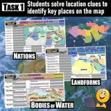 Southwest Asia & North Africa Geography Activities Middle East Map - MS Digital Resources