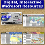 Southwest Asia & North Africa Geography Activities Middle East Map - MS Digital Resources