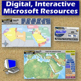 Southwest Asia & North Africa Geography Activities Middle East Map - MS Digital Resources