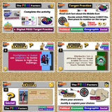 Middle East PEGS Factors Lesson - Politics Economy Geography Social - MS Digital Resources