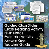 Educational materials with text overlay on a world map background