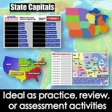 Midwest Region Mapping Challenge - US States, Capitals & Landforms