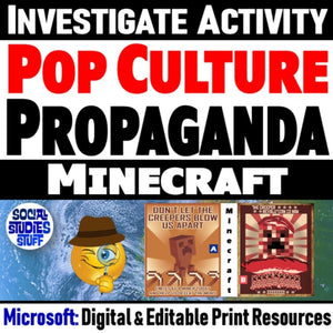 Analyze Propaganda Worksheet Activity - Minecraft Propaganda - MS Digital Resources