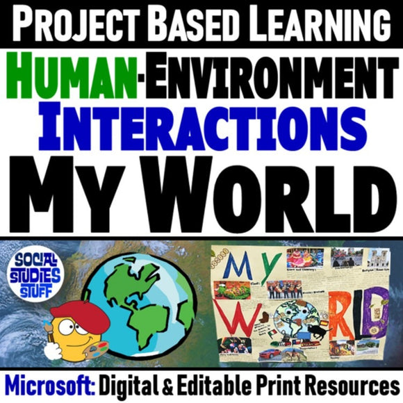 World Cultures & Geography Project - My World PBL Activity - MS Digital Resource