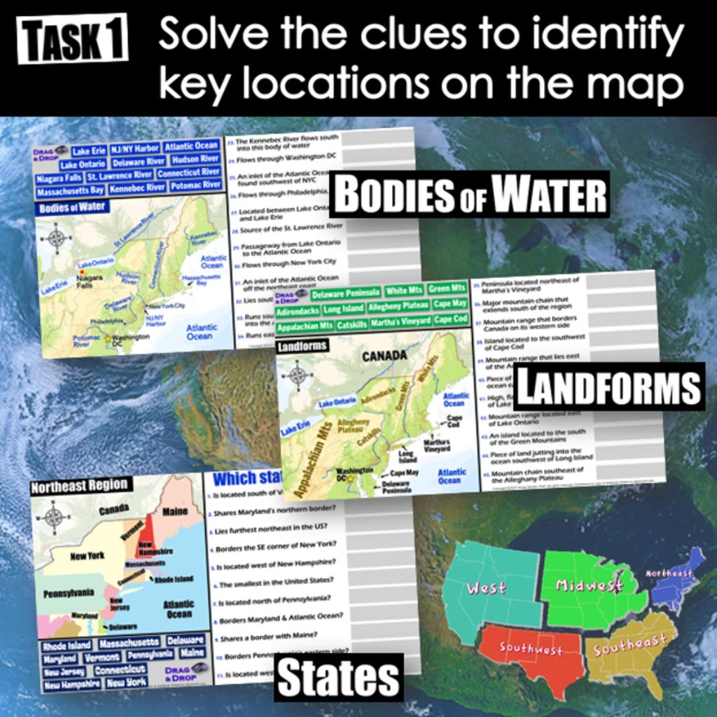 Coastal vs. Inland Features