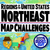 Northeast Region Mapping Challenge - US States, Capitals & Landforms