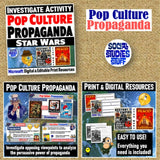 Analyze Pop Culture Propaganda Worksheet Activities - MS Digital Resources