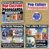 Analyze Pop Culture Propaganda Worksheet Activities - MS Digital Resources