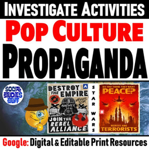 Analyze Pop Culture Propaganda Worksheet Activities - Google Digital Resources