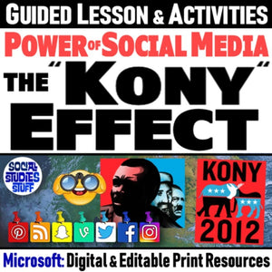 Power of Social Media Lesson & Kony 2012 Viral Video Activities - MS Digital Resources