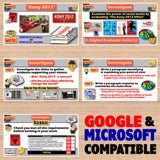 Educational materials with 'Kony 2012' theme on a wooden surface, featuring Google and Microsoft compatibility text.