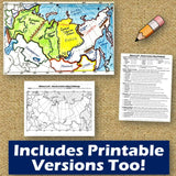 Russia Map Skills Activities - Russia Geography Practice - Microsoft Digital Resources