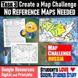 Russia Map Skills Activities - Russia Geography Practice - Google Digital Resources