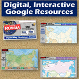 Russia Map Skills Activities - Russia Geography Practice - Google Digital Resources