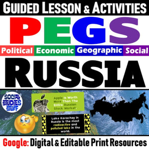 Russia PEGS Factors Lesson - Politics Economy Geography Social - Google Digital Resources