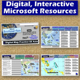 Southeast Asia Geography & SE Asia Map Skills Practice Activities - MS Digital Resources