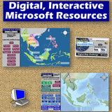 Southeast Asia Geography & SE Asia Map Skills Practice Activities - MS Digital Resources