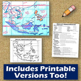 Southeast Asia Geography & SE Asia Map Skills Practice Activities - MS Digital Resources