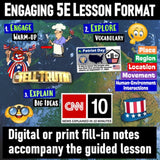 September 11th & the 5 Themes of Geography Lesson - Patriot Day - MS Digital Resources