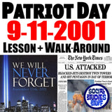 Patriot Day Lesson - 9/11 Geography Walk-Around Activity | Print & Digital