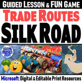 Silk Road Lesson, Cultural Diffusion Game & East Asia Geography - MS Digital Resources