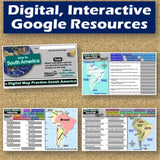 South America Map Skills Activities - Latin America Geography Practice - Google Digital Resources