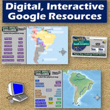 South America Map Skills Activities - Latin America Geography Practice - Google Digital Resources