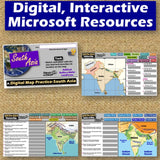 South Asia Geography & India Map Skills Practice Activities - Microsoft Digital Resources