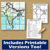 South Asia Geography & India Map Skills Practice Activities - Microsoft Digital Resources