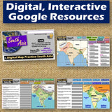 South Asia Geography & India Map Skills Practice Activities - Google Digital Resources