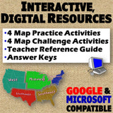 Southeast Region Map Activities - Regions of the United States Samples