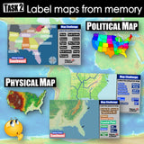 Southeast Region Mapping Challenge - US States, Capitals & Landforms