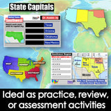 Southwest Region Mapping Challenge - US States, Capitals & Landforms