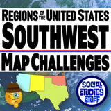 Southwest Region Map Activities - Regions of the United States Digital Resources