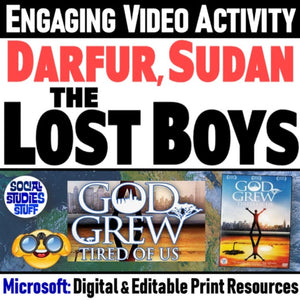 Lost Boys of Sudan, Africa Movie Worksheet & Refugees Activity - MS Digital Resources