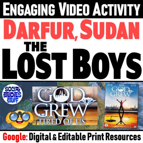 Lost Boys of Sudan, Africa Movie Worksheet & Refugees Activity - Google Digital Resources