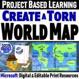 Torn World Map Project - Continents & Oceans PBL Activity - Microsoft Resources